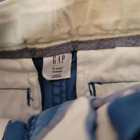 Boys 4t Gap bright blue straight dressy pants classic 5 pocket - Picture 2 of 7